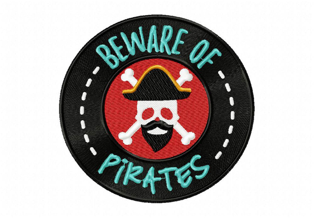 Pirate Embroidery T-Shirts