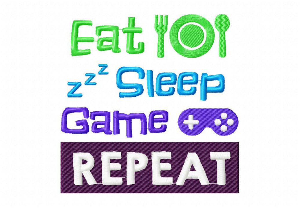 Gamer Embroidery T-Shirts