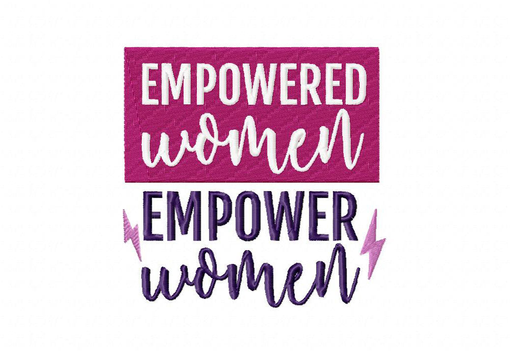 Girl Power Embroidery T-Shirts
