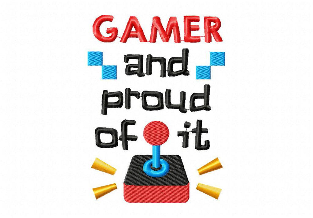 Gamer Embroidery T-Shirts