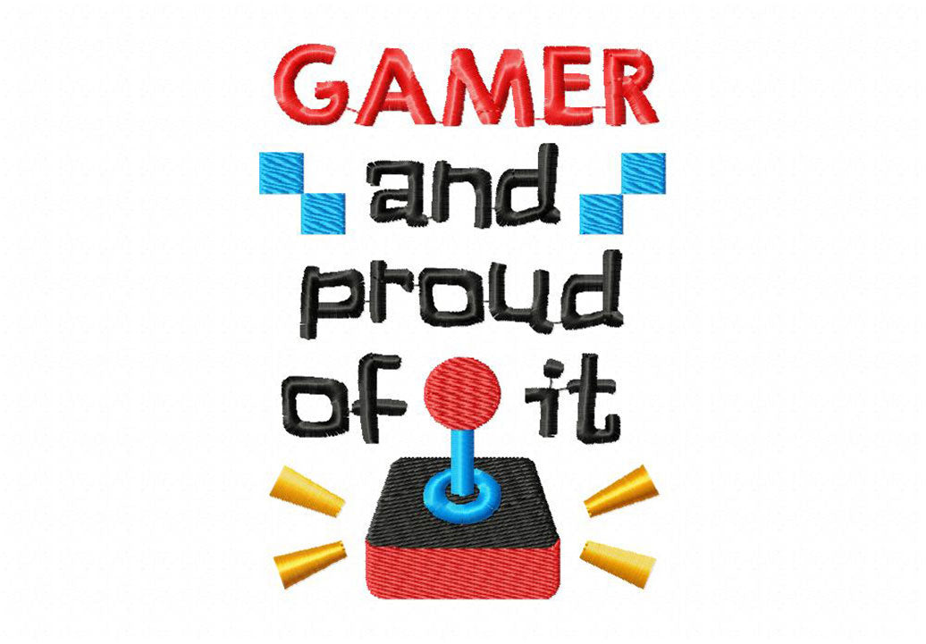 Gamer Embroidery T-Shirts