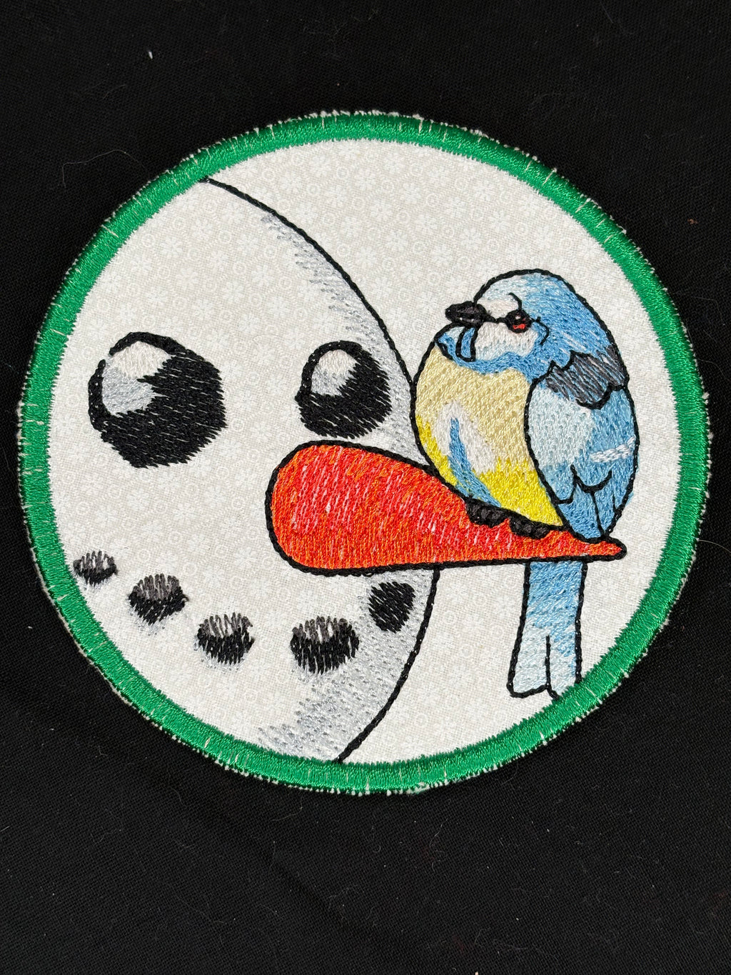 Winter Birds Peeking Snowman Coasters