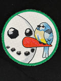 Winter Birds Peeking Snowman Coasters