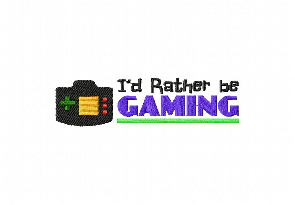 Gamer Embroidery T-Shirts