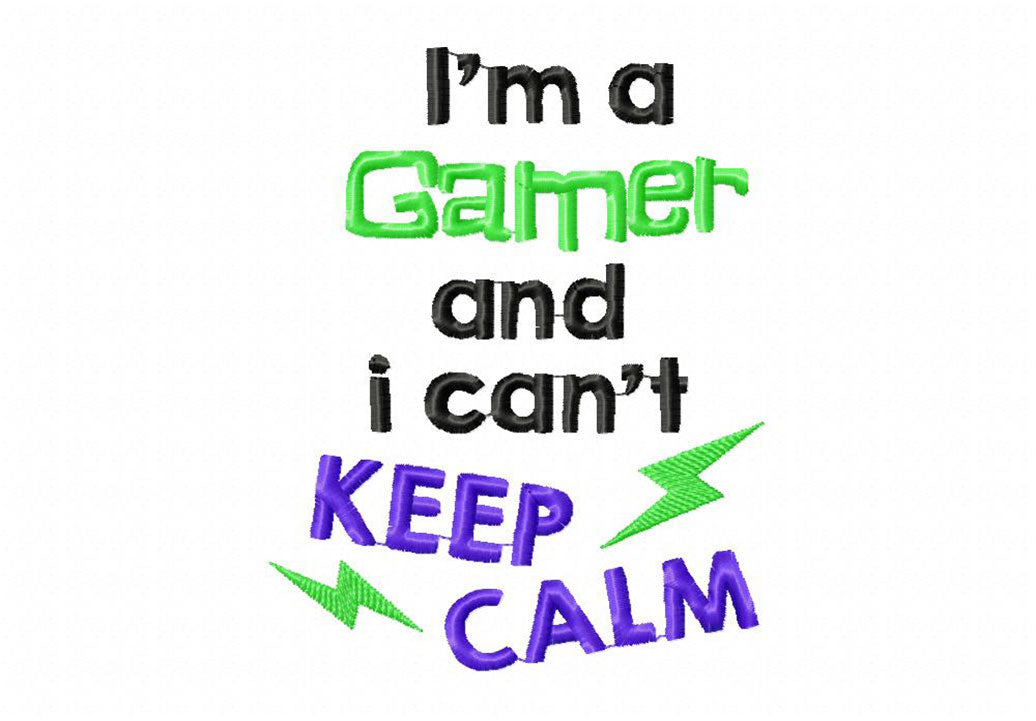 Gamer Embroidery T-Shirts