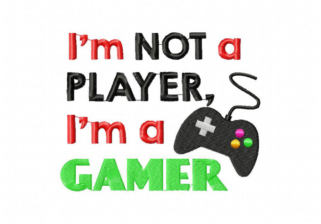 Gamer Embroidery T-Shirts