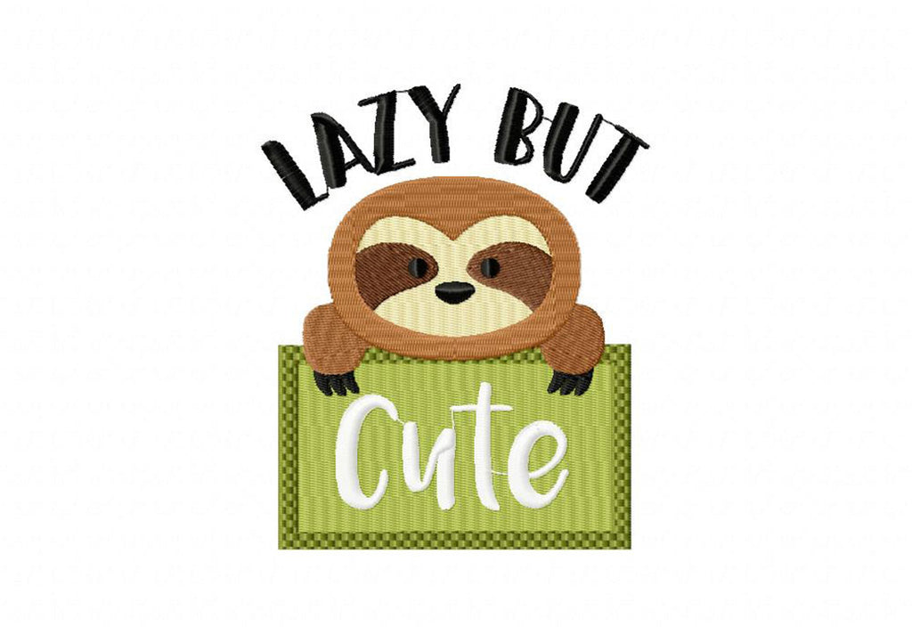 Sloth Embroidery T-Shirts