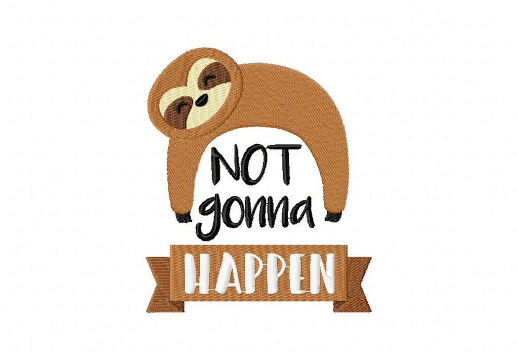 Sloth Embroidery T-Shirts