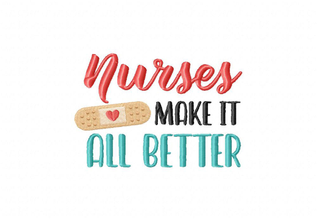 Nurse Embroidery T-Shirts