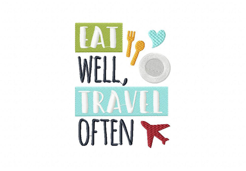 Travel Embroidery T-Shirts