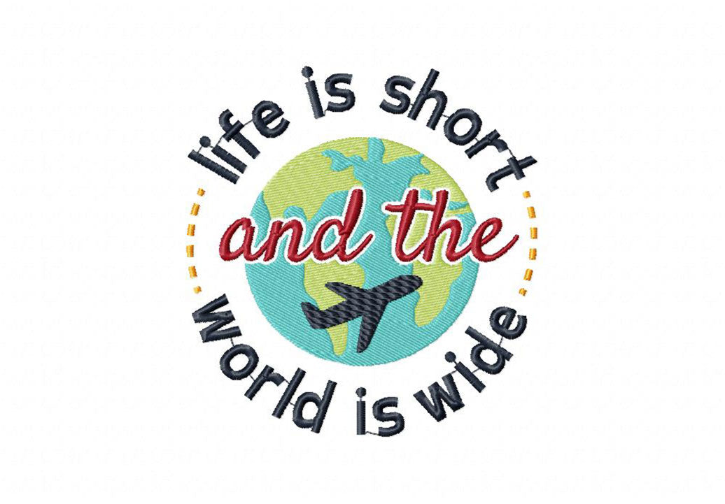 Travel Embroidery T-Shirts