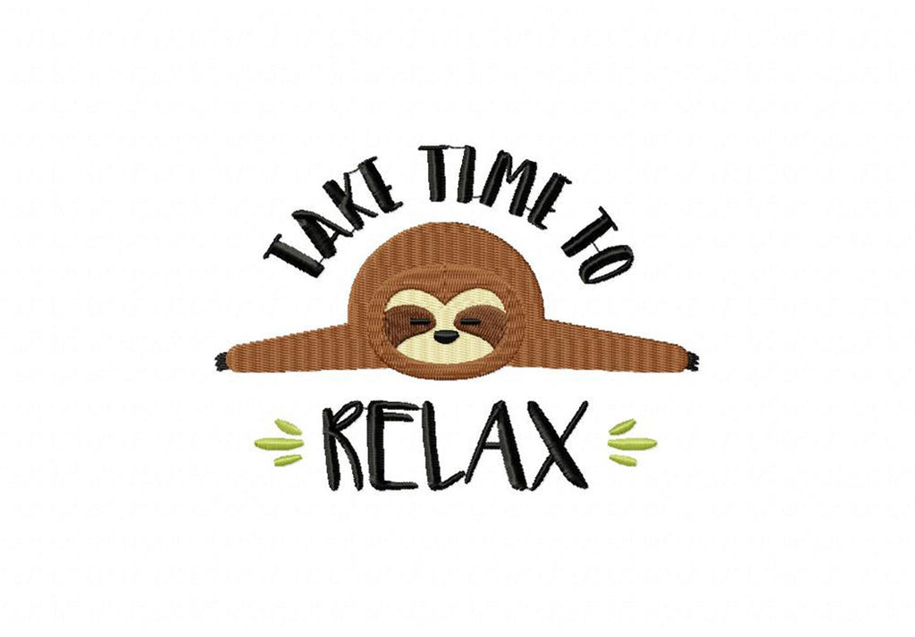 Sloth Embroidery T-Shirts