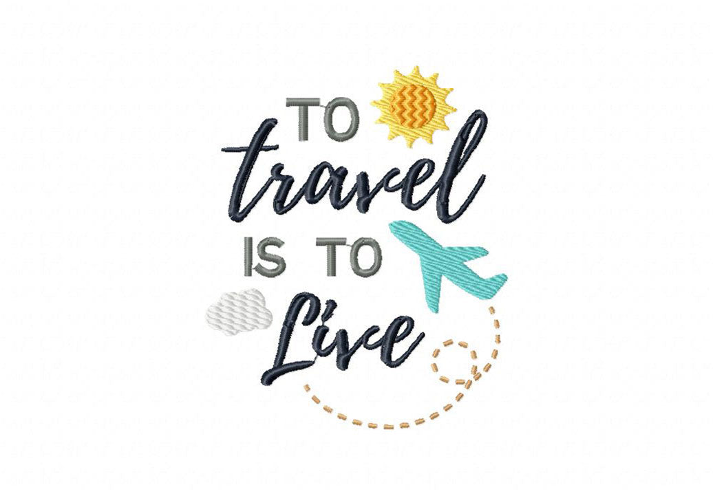 Travel Embroidery T-Shirts