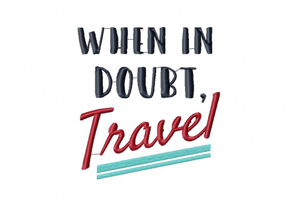 Travel Embroidery T-Shirts